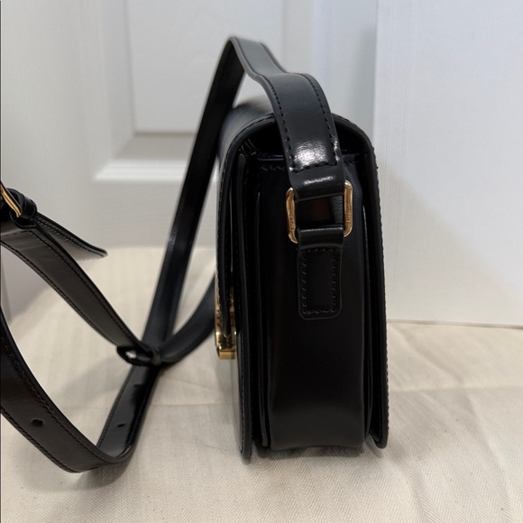 Celine Black Crossbody Bag with Gold Accent - Picture 6 of 10